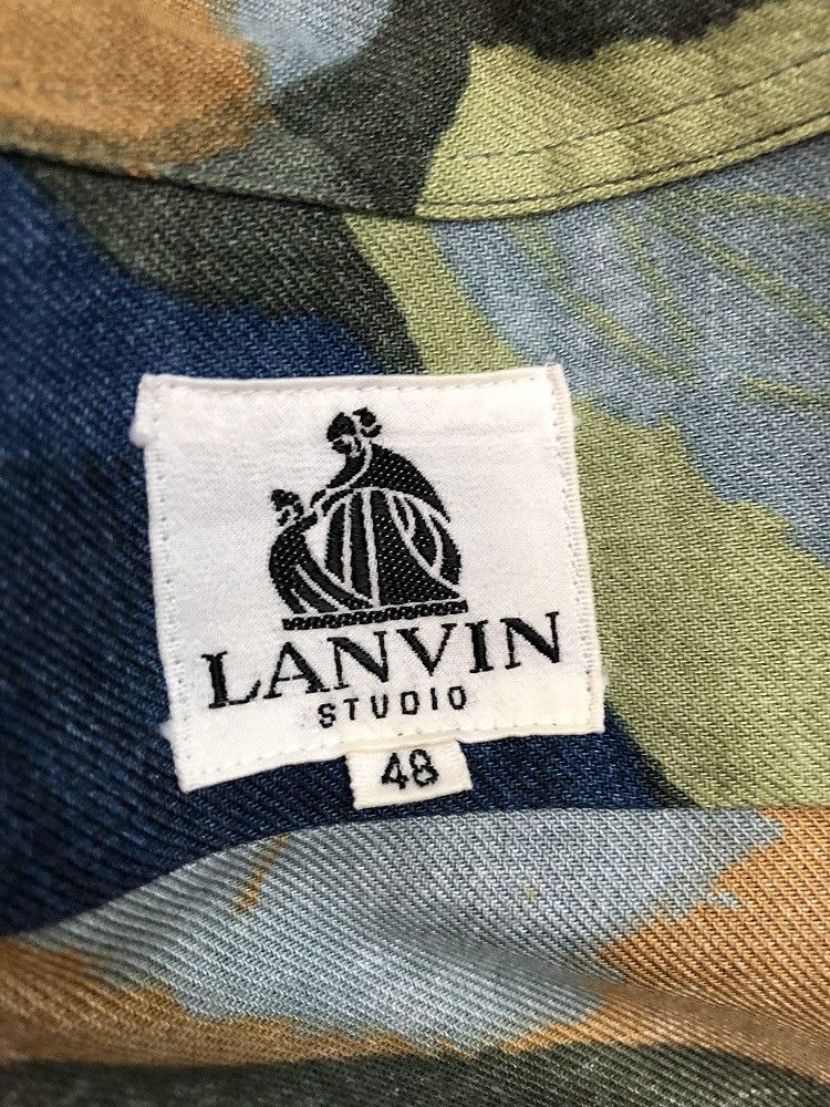 Lanvin Lanvin Studio Abstract Art Long Sleeve Rayon Shirt Size US M / EU 48-50 / 2 - 11 Thumbnail