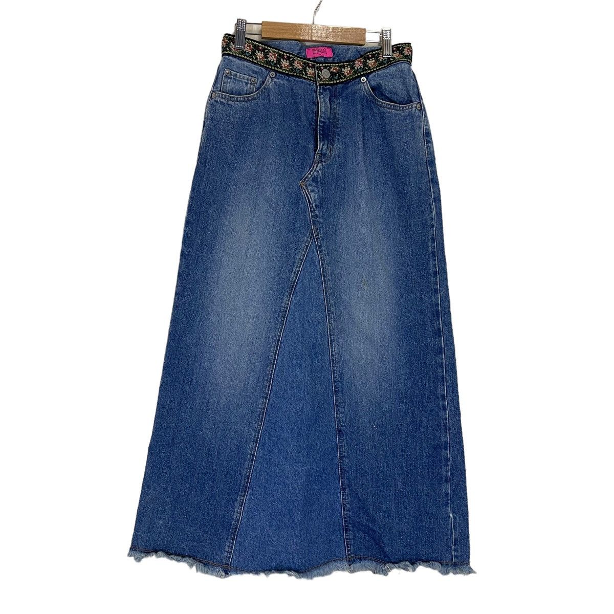 Fiorucci Fiorucci Long Skirt Jeans Size 26" / US 2 / IT 38 - 2 Thumbnail