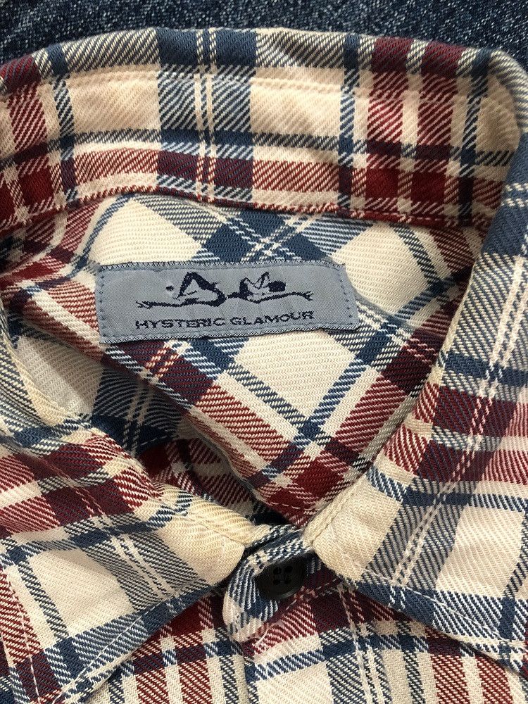 Flannel × Hysteric Glamour HG Japan Double Pocket Plaid Check Baggy Flannel Shirt Size US L / EU 52-54 / 3 - 7 Thumbnail