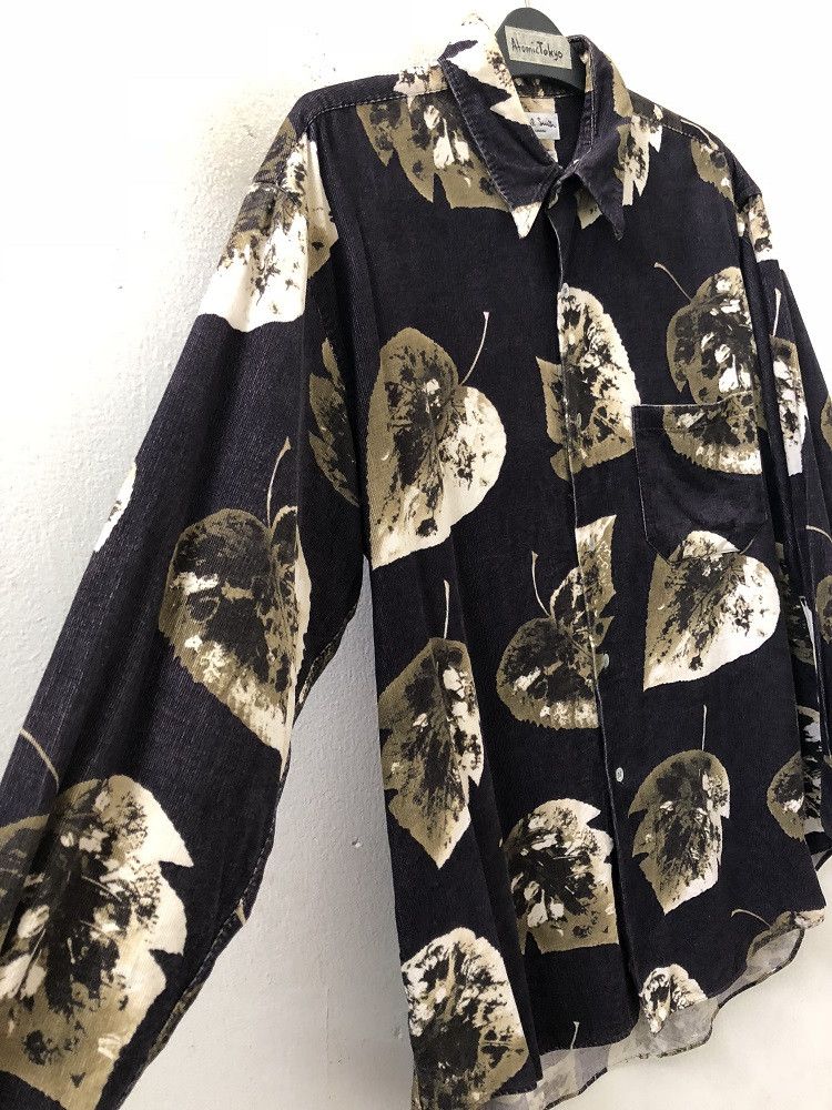 Paul Smith Paul Smith London Big Leaf Baggy Corduroy Button Shirt Size US L / EU 52-54 / 3 - 5 Thumbnail