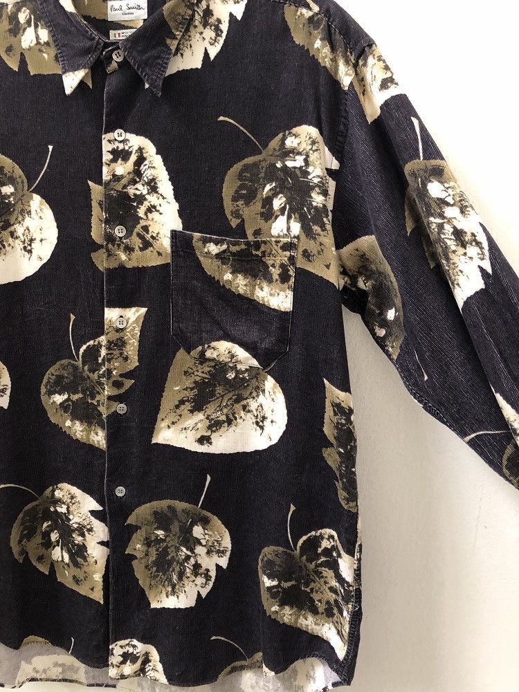 Paul Smith Paul Smith London Big Leaf Baggy Corduroy Button Shirt Size US L / EU 52-54 / 3 - 4 Thumbnail