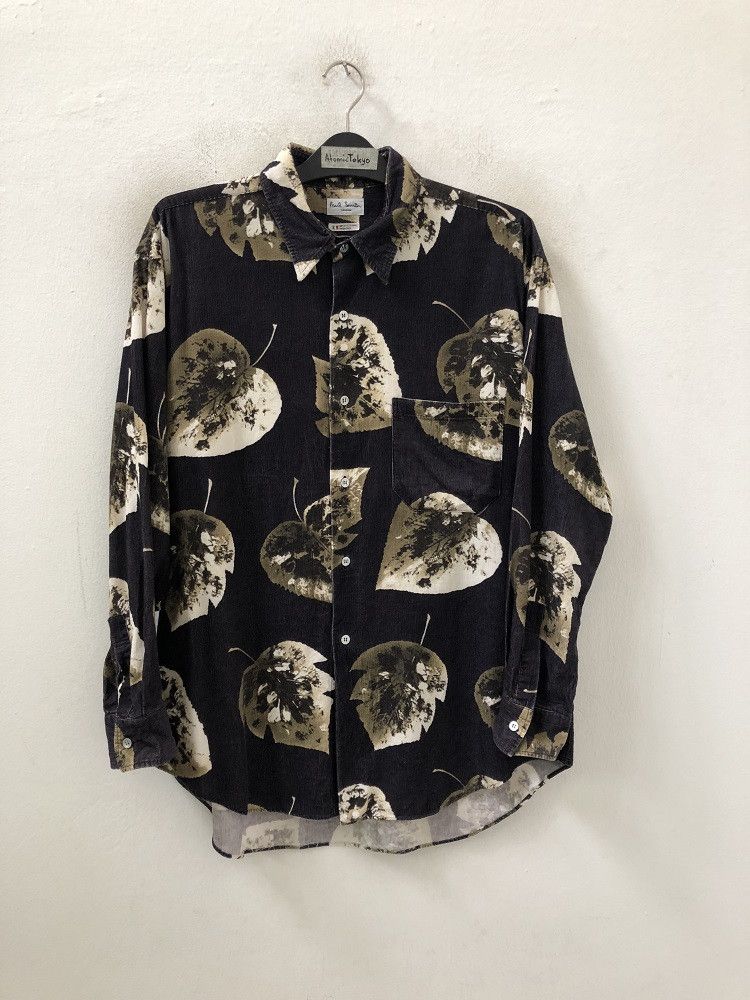 Paul Smith Paul Smith London Big Leaf Baggy Corduroy Button Shirt Size US L / EU 52-54 / 3 - 1 Thumbnail