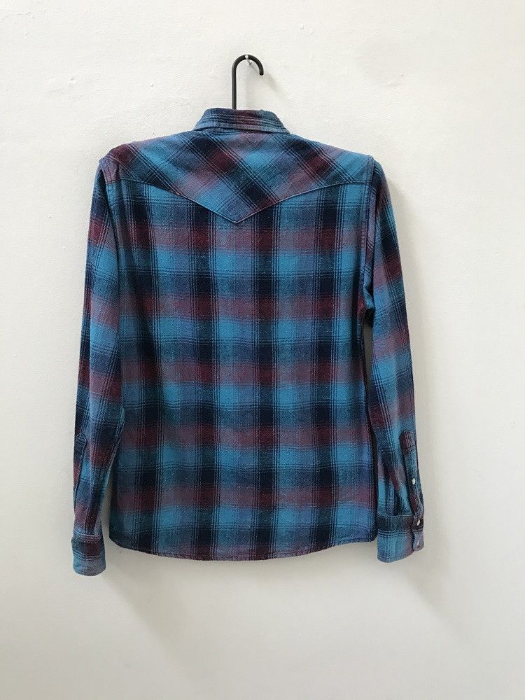 Blue Blue Japan × Flannel BLUE BLUE Plaid Check Indigo Dye Flannel Shirt Size US S / EU 44-46 / 1 - 5 Thumbnail