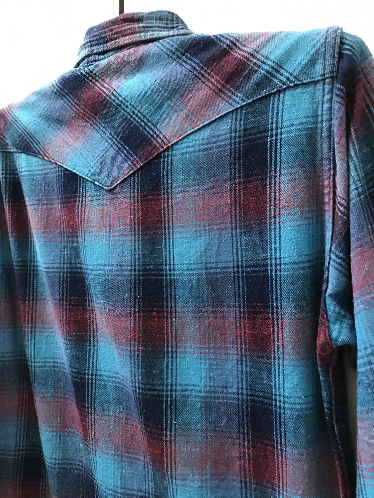 Blue Blue Japan × Flannel BLUE BLUE Plaid Check Indigo Dye Flannel Shirt Size US S / EU 44-46 / 1 - 7 Thumbnail