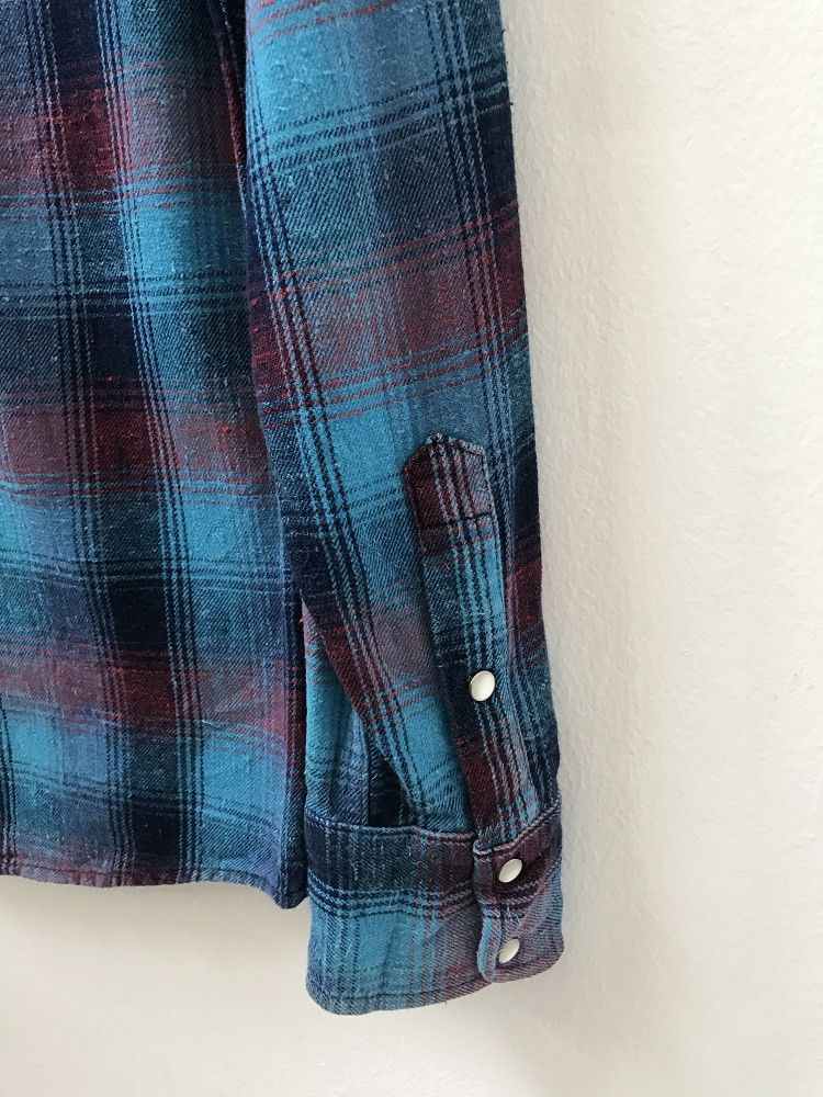Blue Blue Japan × Flannel BLUE BLUE Plaid Check Indigo Dye Flannel Shirt Size US S / EU 44-46 / 1 - 6 Thumbnail