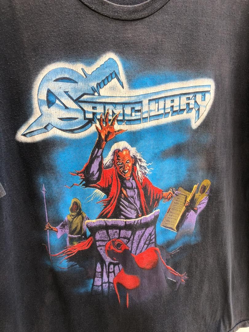Band Tees × Vintage RARE!! 1988 Sanctuary American Trash Metal Band tee Size US XL / EU 56 / 4 - 2 Thumbnail