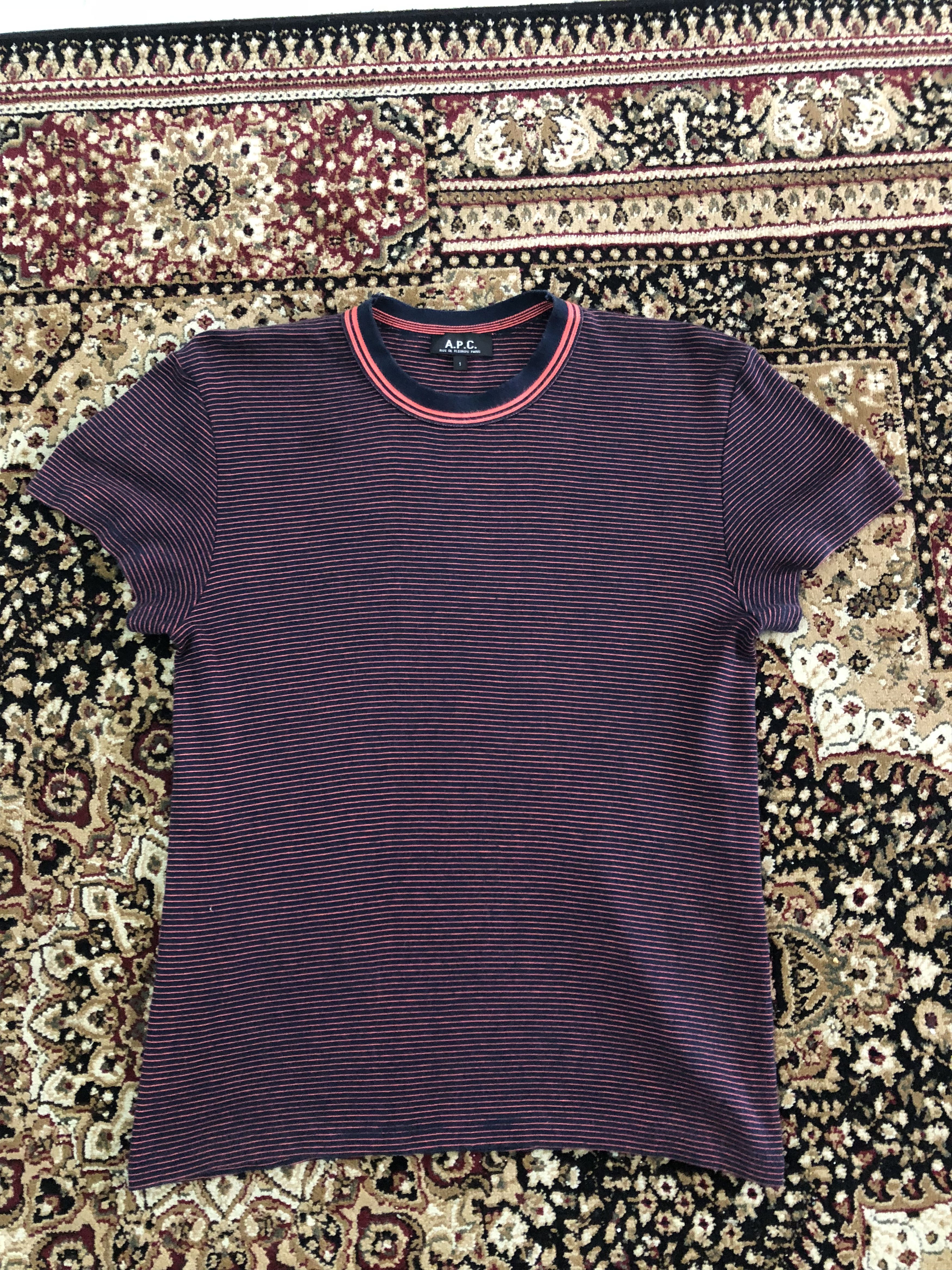 A.P.C. × Vintage 2004 A.P.C. Ete 2004 Striped t shirt Size US S / EU 44-46 / 1 - 8 Thumbnail