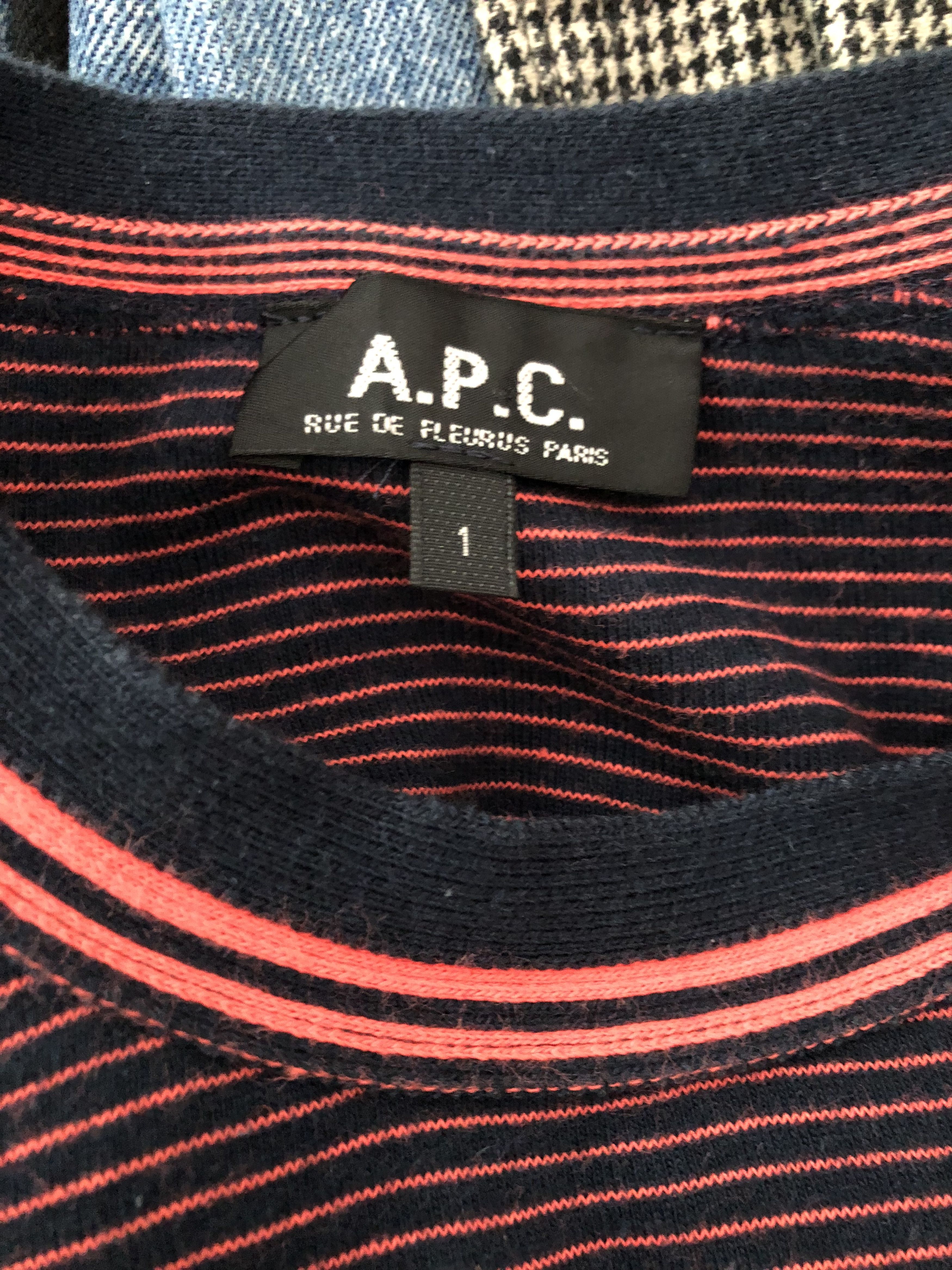 A.P.C. × Vintage 2004 A.P.C. Ete 2004 Striped t shirt Size US S / EU 44-46 / 1 - 6 Thumbnail