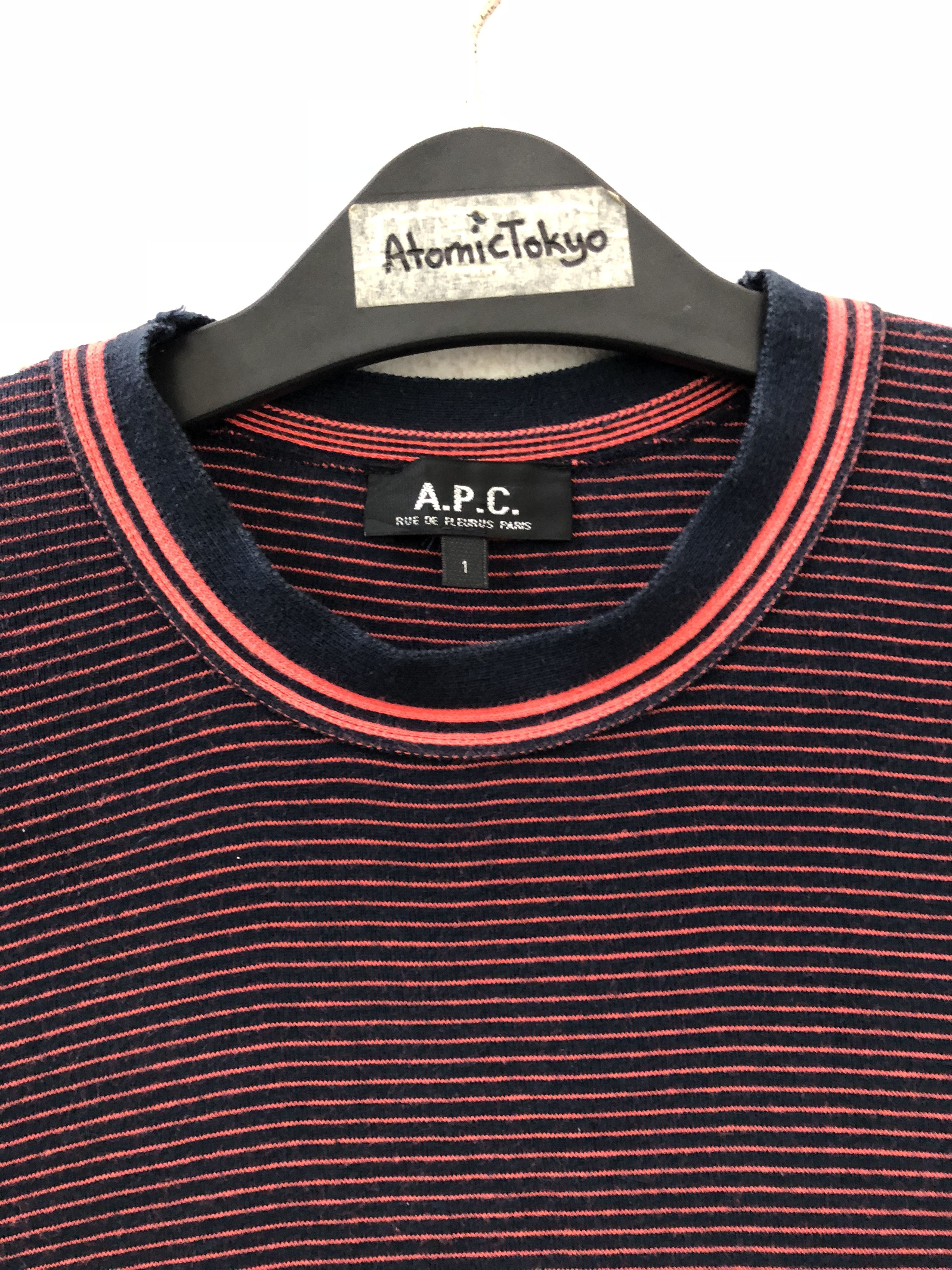 A.P.C. × Vintage 2004 A.P.C. Ete 2004 Striped t shirt Size US S / EU 44-46 / 1 - 2 Thumbnail