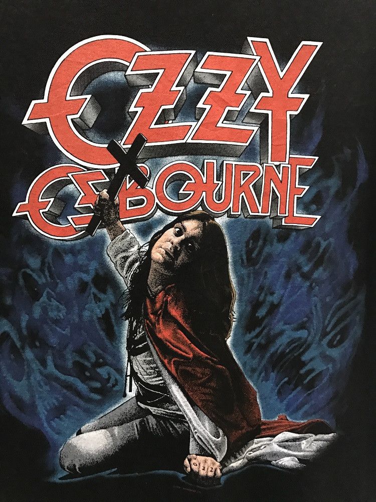 Band Tees × Ozzy Osbourne 90s Ozzy Osbourne 1991 Blizzard Of Ozz Heavy Metal t shirt Size US L / EU 52-54 / 3 - 3 Thumbnail