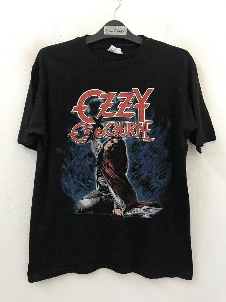 Band Tees × Ozzy Osbourne 90s Ozzy Osbourne 1991 Blizzard Of Ozz Heavy Metal t shirt Size US L / EU 52-54 / 3 - 1 Thumbnail