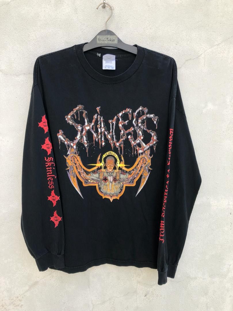 Band Tees × Vintage Vintage Skinless American Brutal Death Metal Band Size US XL / EU 56 / 4 - 1 Thumbnail