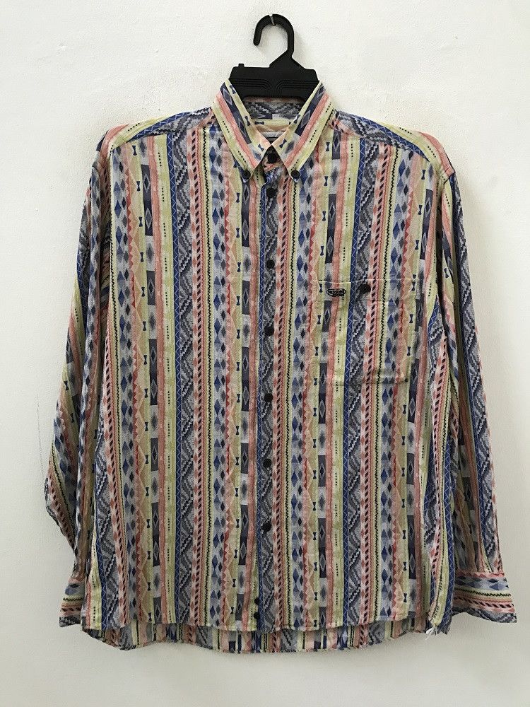 Missoni Missoni Sport Native Striped Long Sleeve Shirt Navajo Style Size US M / EU 48-50 / 2 - 1 Thumbnail