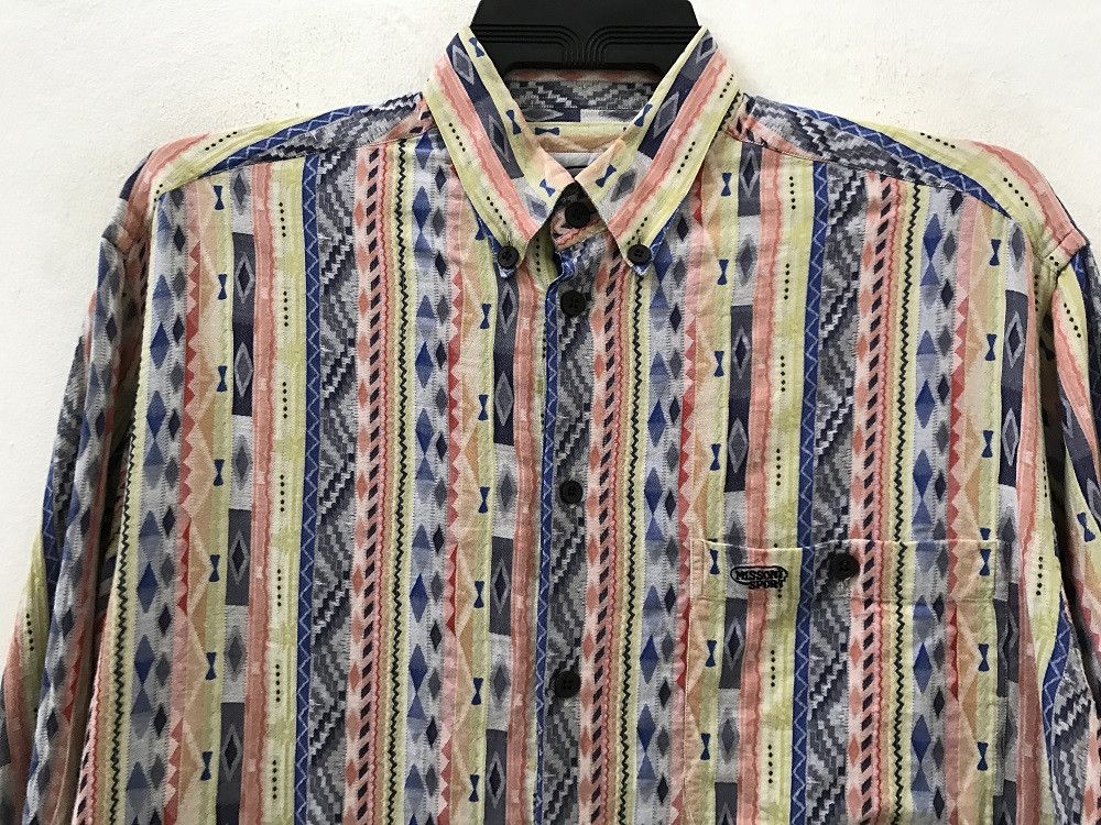 Missoni Missoni Sport Native Striped Long Sleeve Shirt Navajo Style Size US M / EU 48-50 / 2 - 3 Thumbnail