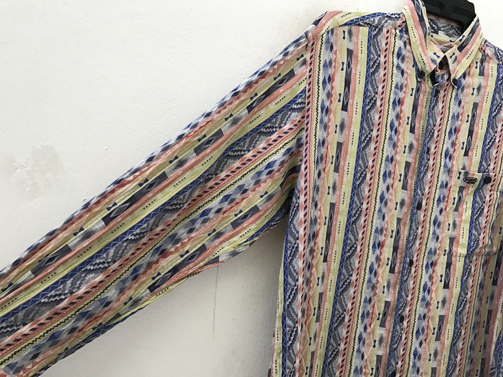Missoni Missoni Sport Native Striped Long Sleeve Shirt Navajo Style Size US M / EU 48-50 / 2 - 6 Thumbnail