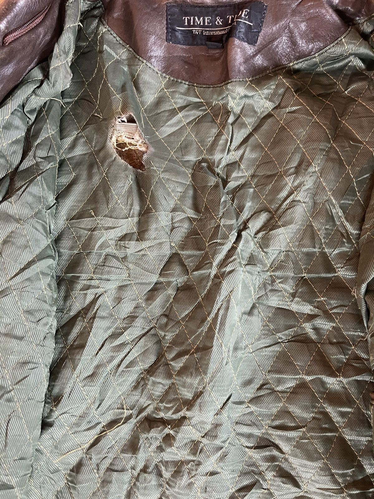Vintage 🔥 Vintage Time & Tide Biker leather Jacket Size US M / EU 48-50 / 2 - 8 Thumbnail