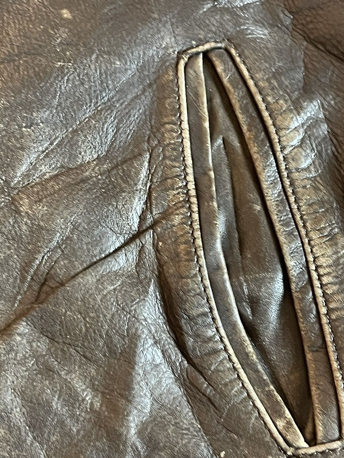Vintage 🔥 Vintage Time & Tide Biker leather Jacket Size US M / EU 48-50 / 2 - 7 Thumbnail
