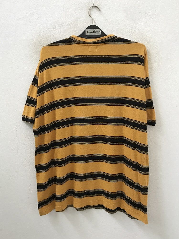 Guess × Vintage 90s Guess Made in Usa Mustard Yellow Striped t shirt Size US XL / EU 56 / 4 - 5 Thumbnail