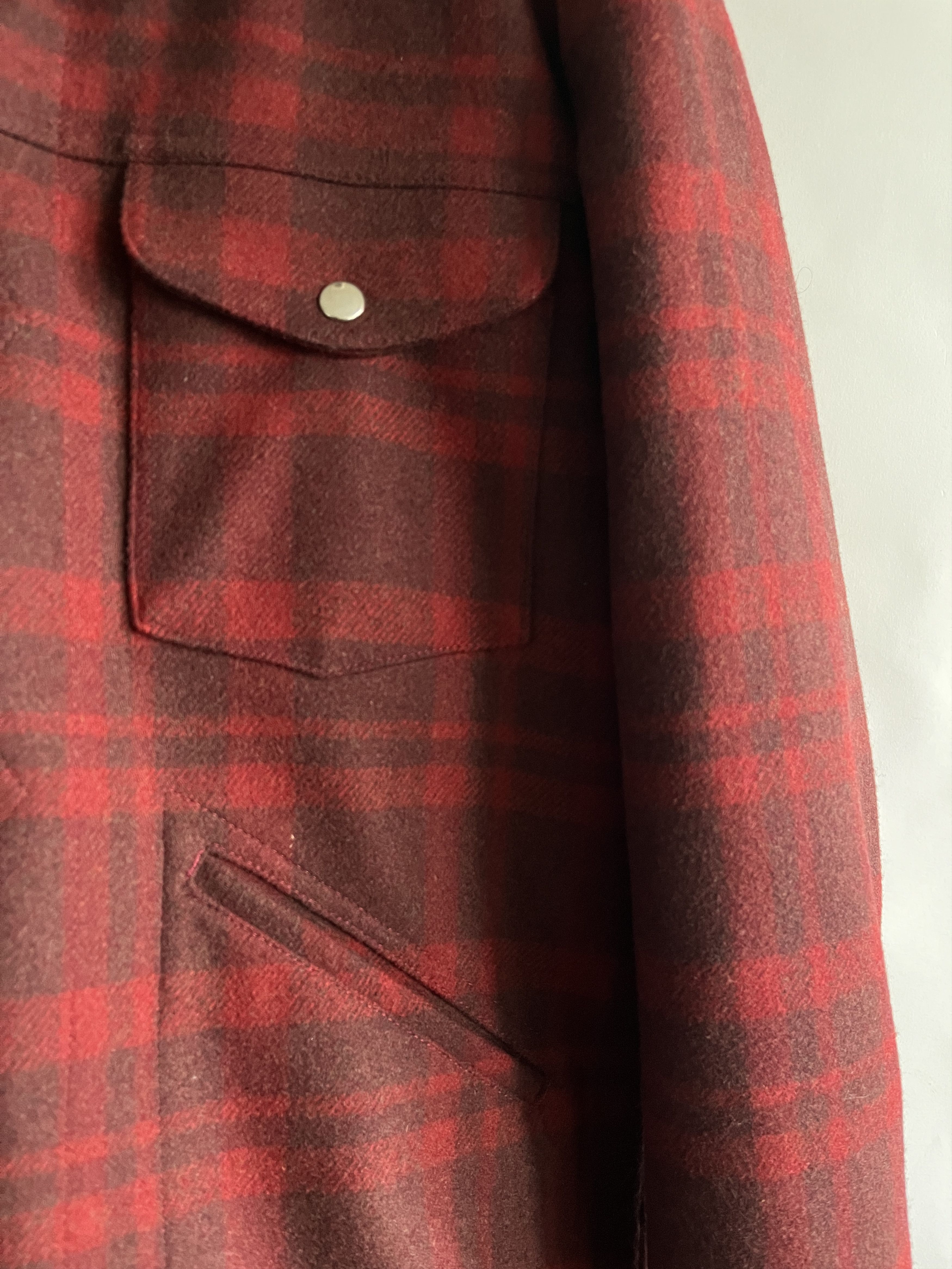 Sandro Sandro Sherpa Fleece lined wool plaid flannel jacket L Size US L / EU 52-54 / 3 - 2 Thumbnail