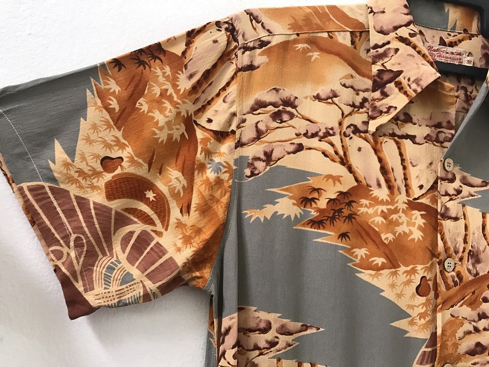 Japanese Brand Japanese Hawaiian Native Hawaiian Asian Motif Rayon Shirt Size US M / EU 48-50 / 2 - 6 Thumbnail