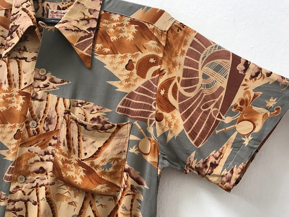 Japanese Brand Japanese Hawaiian Native Hawaiian Asian Motif Rayon Shirt Size US M / EU 48-50 / 2 - 4 Thumbnail