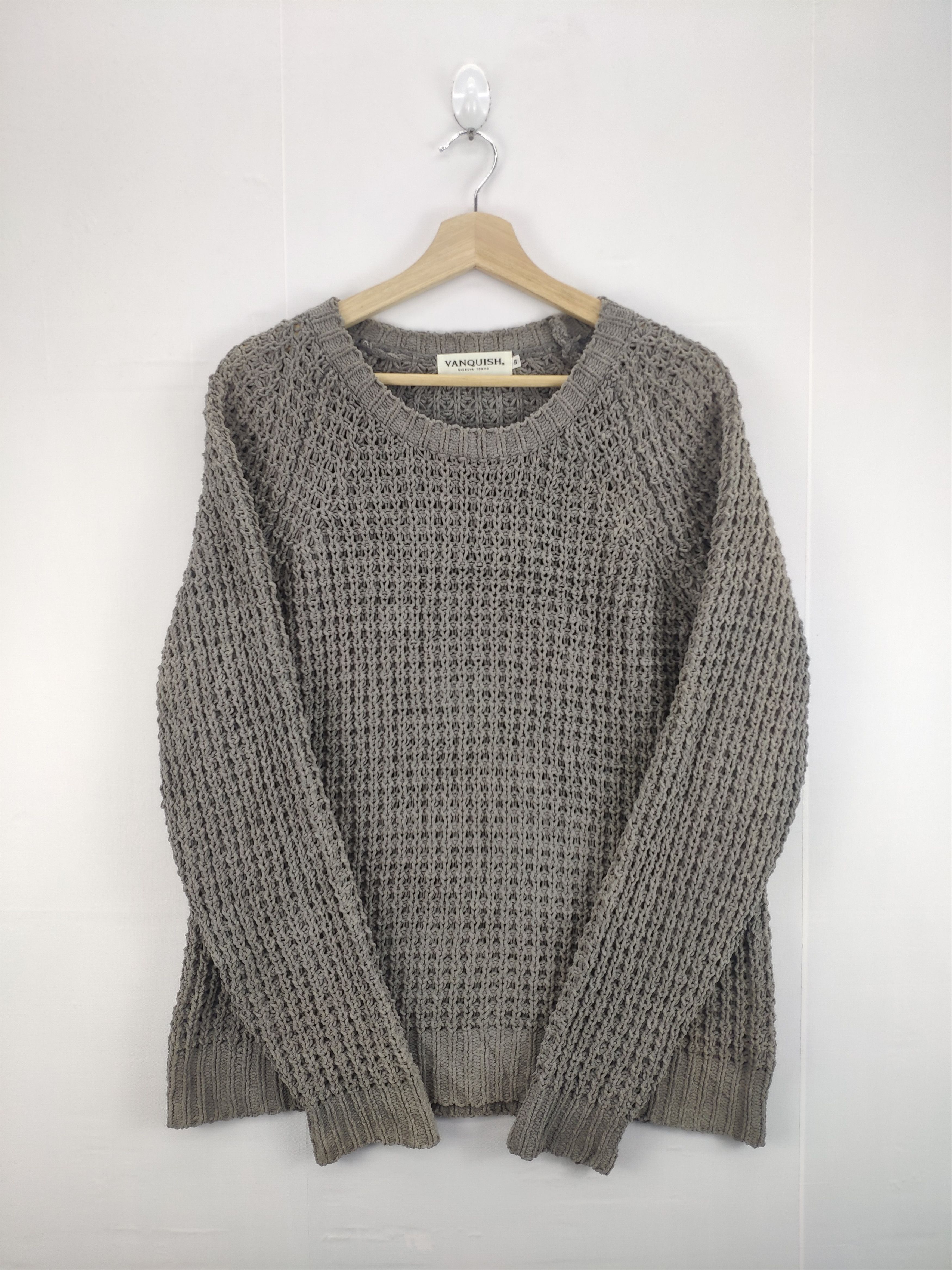 Japanese Brand × Vanquish × Vintage Vintage Vanquish Sweater Fishnet Yohji Yamamoto Style Size US S / EU 44-46 / 1 - 1 Thumbnail