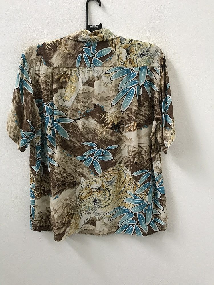Sun Surf × Toyo Enterprises Sun Surf Japan Roaring Big Bengal Tiger Rayon Aloha Shirt Size US S / EU 44-46 / 1 - 6 Thumbnail