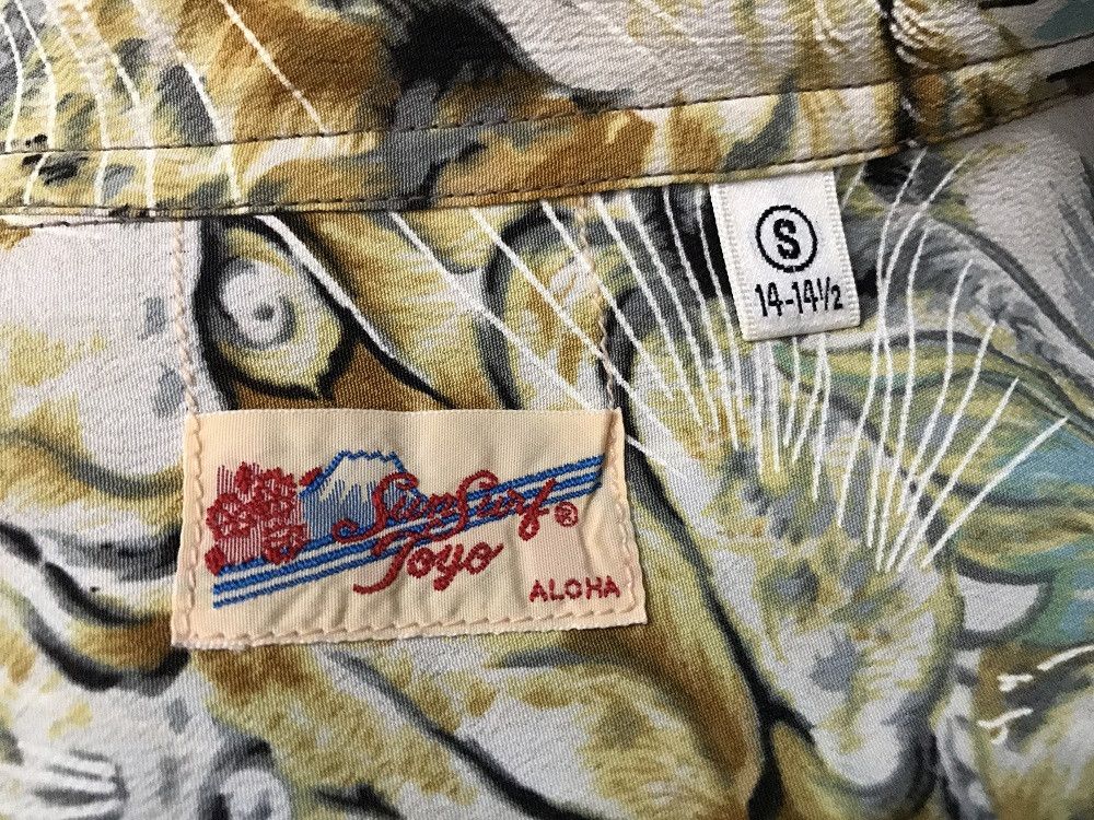 Sun Surf × Toyo Enterprises Sun Surf Japan Roaring Big Bengal Tiger Rayon Aloha Shirt Size US S / EU 44-46 / 1 - 11 Thumbnail