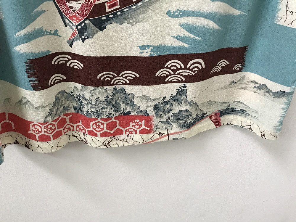 Japanese Brand SS Japan Ancient Japanese Traditional Crepe Rayon Hawaiian Size US M / EU 48-50 / 2 - 13 Thumbnail