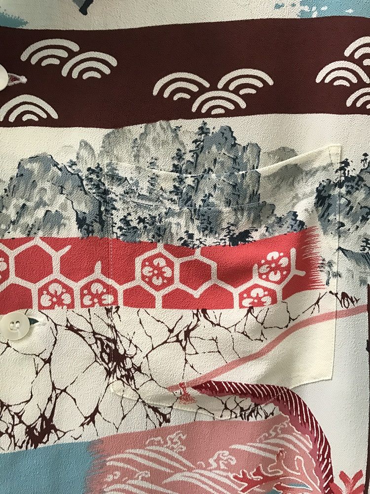 Japanese Brand SS Japan Ancient Japanese Traditional Crepe Rayon Hawaiian Size US M / EU 48-50 / 2 - 11 Thumbnail