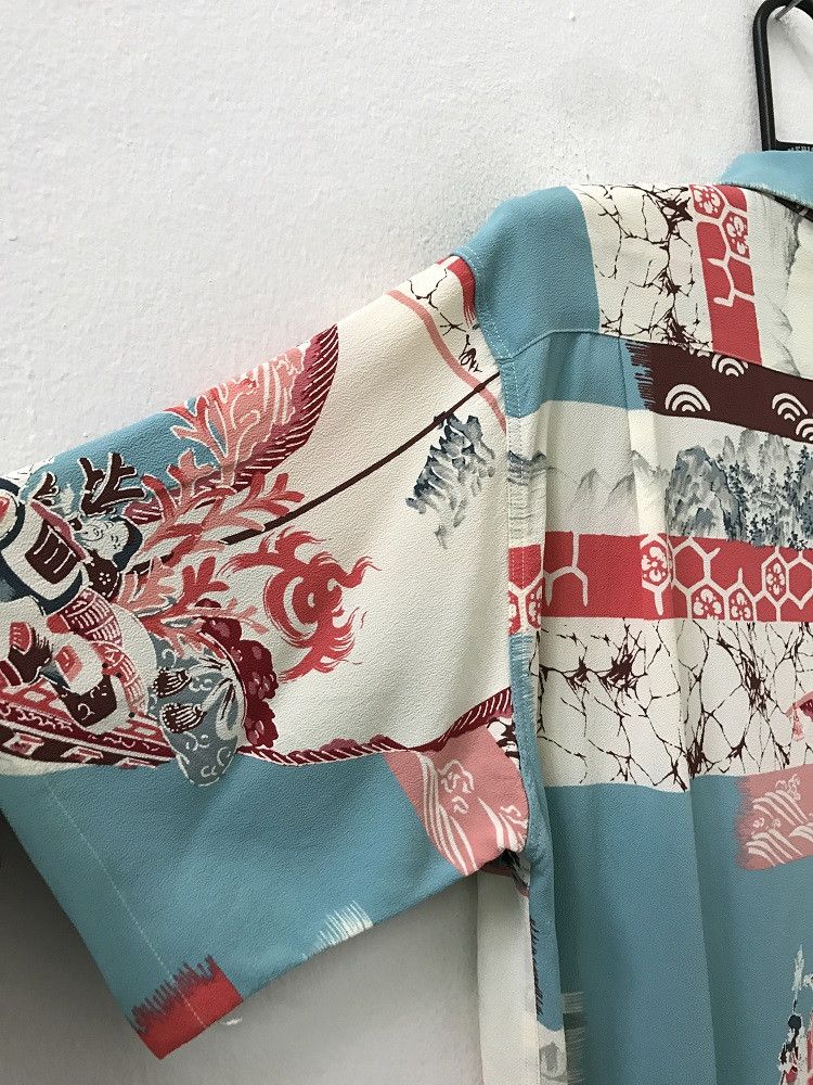 Japanese Brand SS Japan Ancient Japanese Traditional Crepe Rayon Hawaiian Size US M / EU 48-50 / 2 - 18 Thumbnail