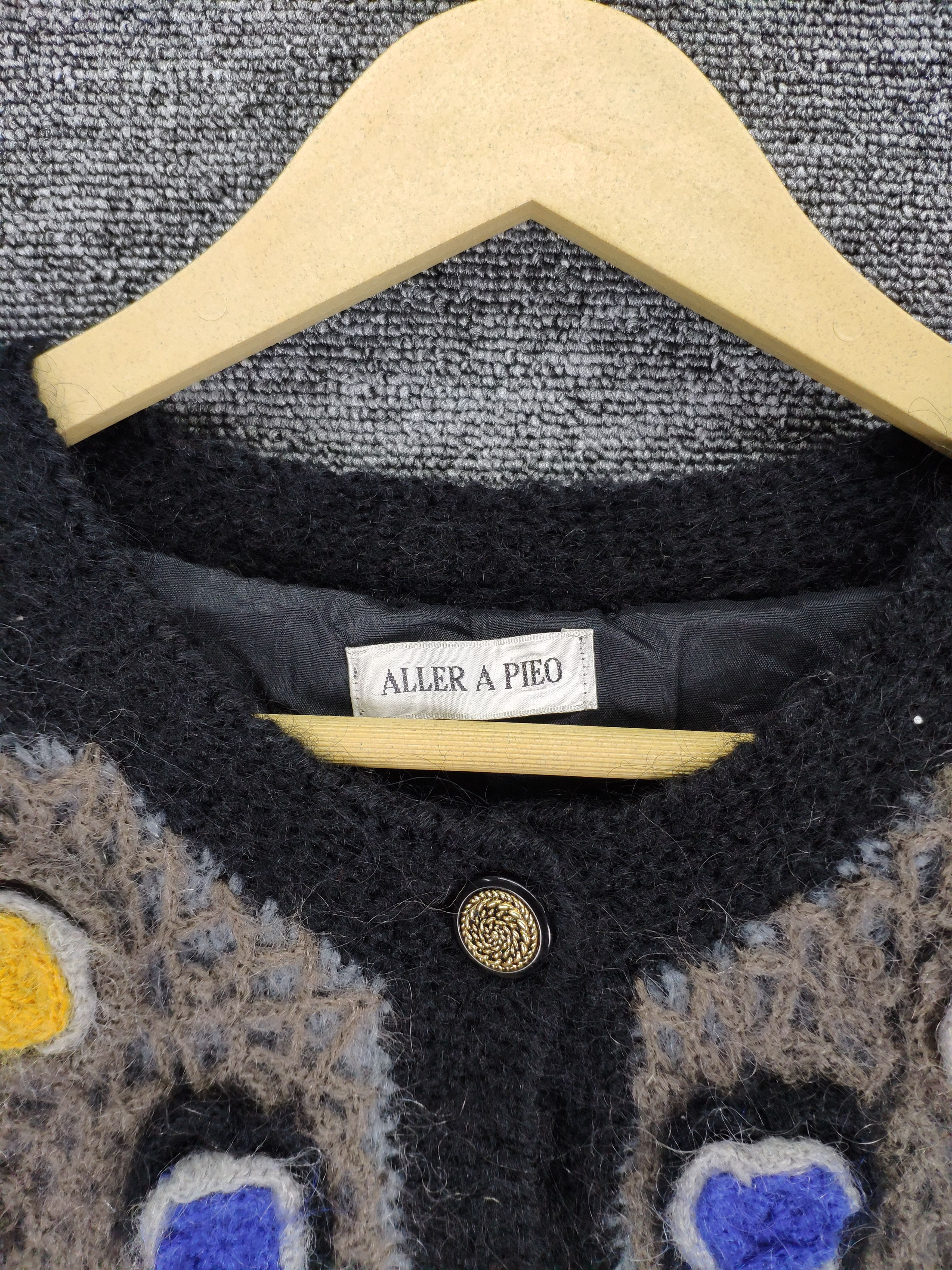 Japanese Brand × Vintage Vintage Wool Cardigan Mohair Avant Garde Style Size M / US 6-8 / IT 42-44 - 7 Thumbnail