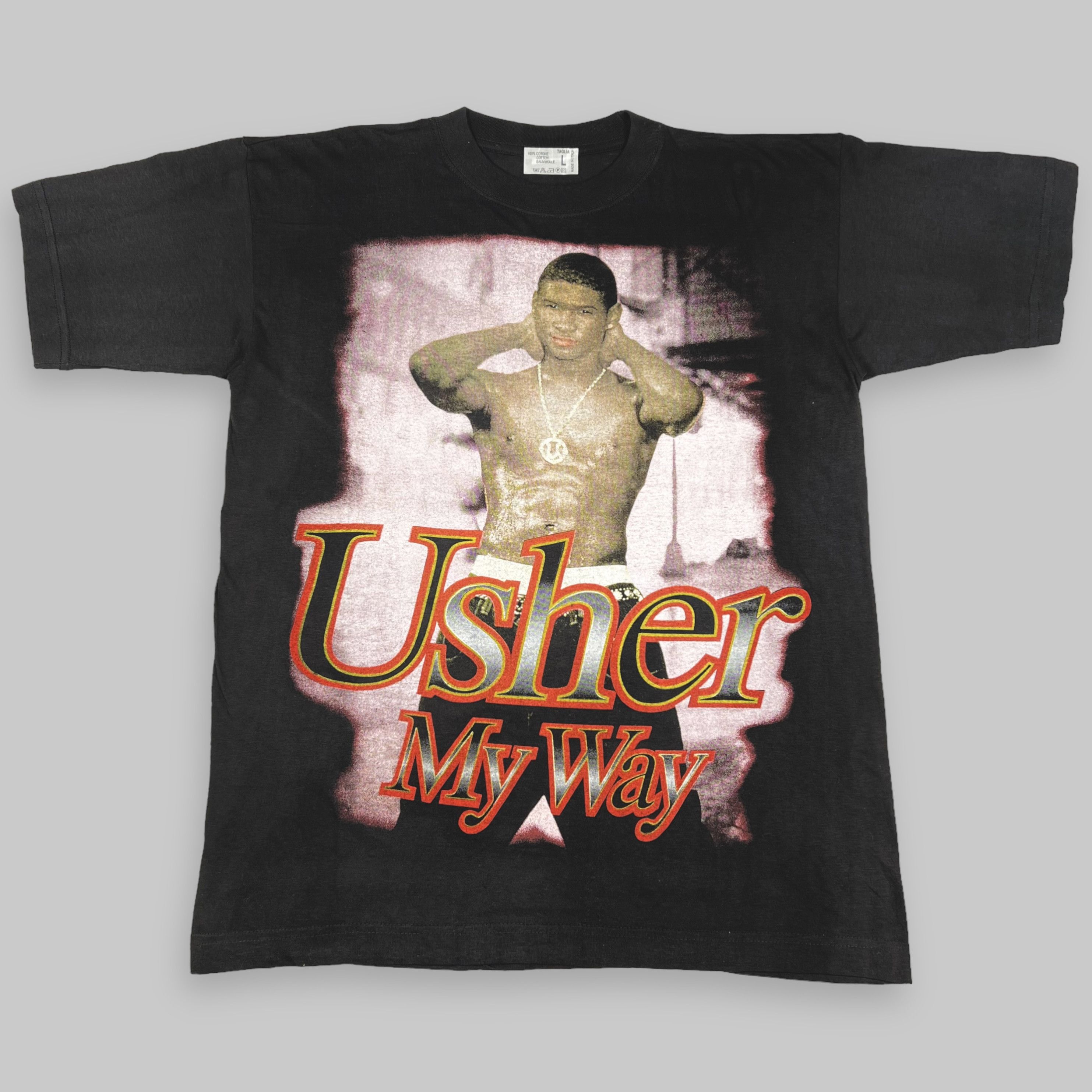 トップス vintage 1997 Usher My Way Rap Tee RARE 1997 VINTAGE “USHER - MY WAY, NICE & SLOW” RAP TEE