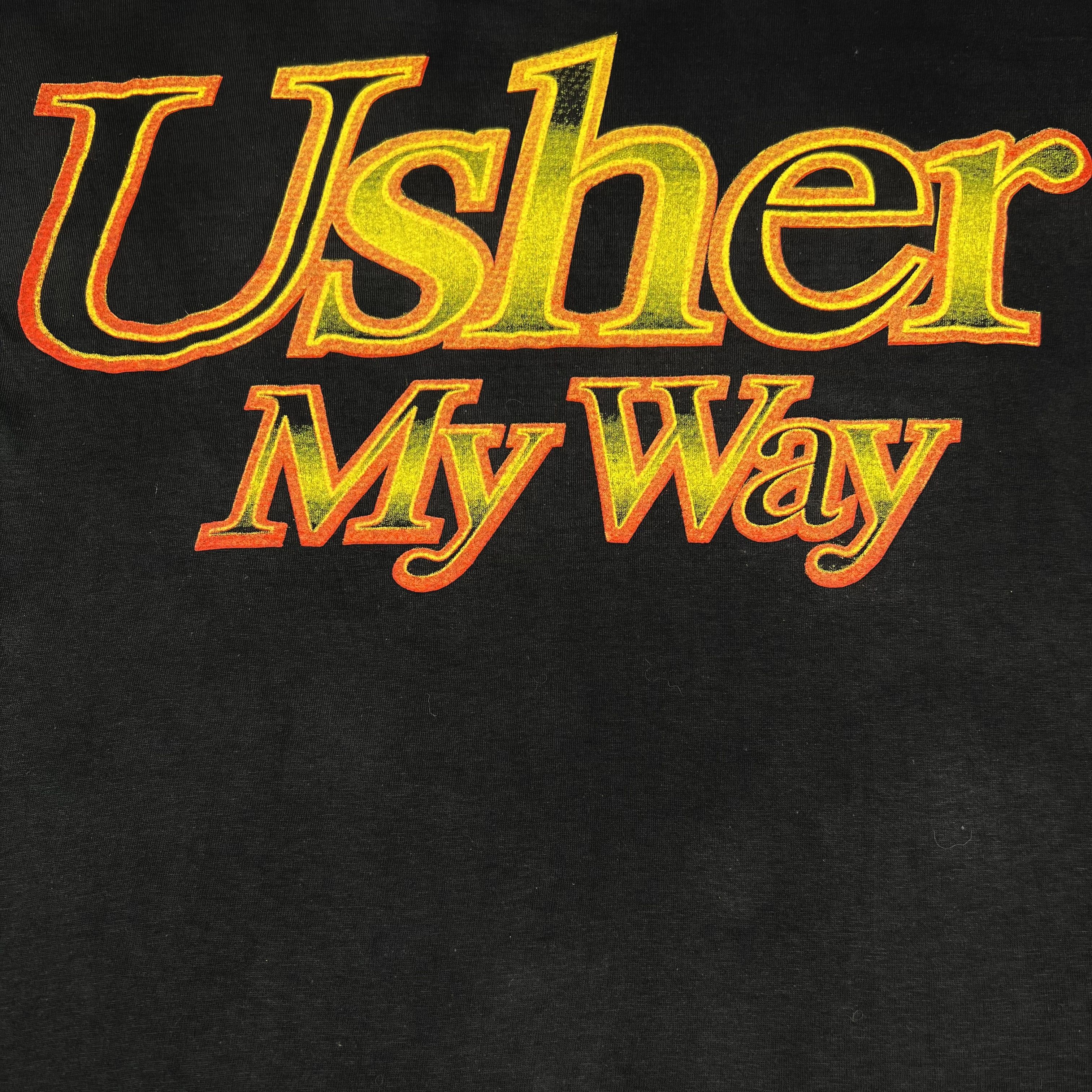Rap Tees Vintage 1997 Usher ‘My Way’ Made in Italy Bootleg Rap Tee Size US L / EU 52-54 / 3 - 6 Thumbnail