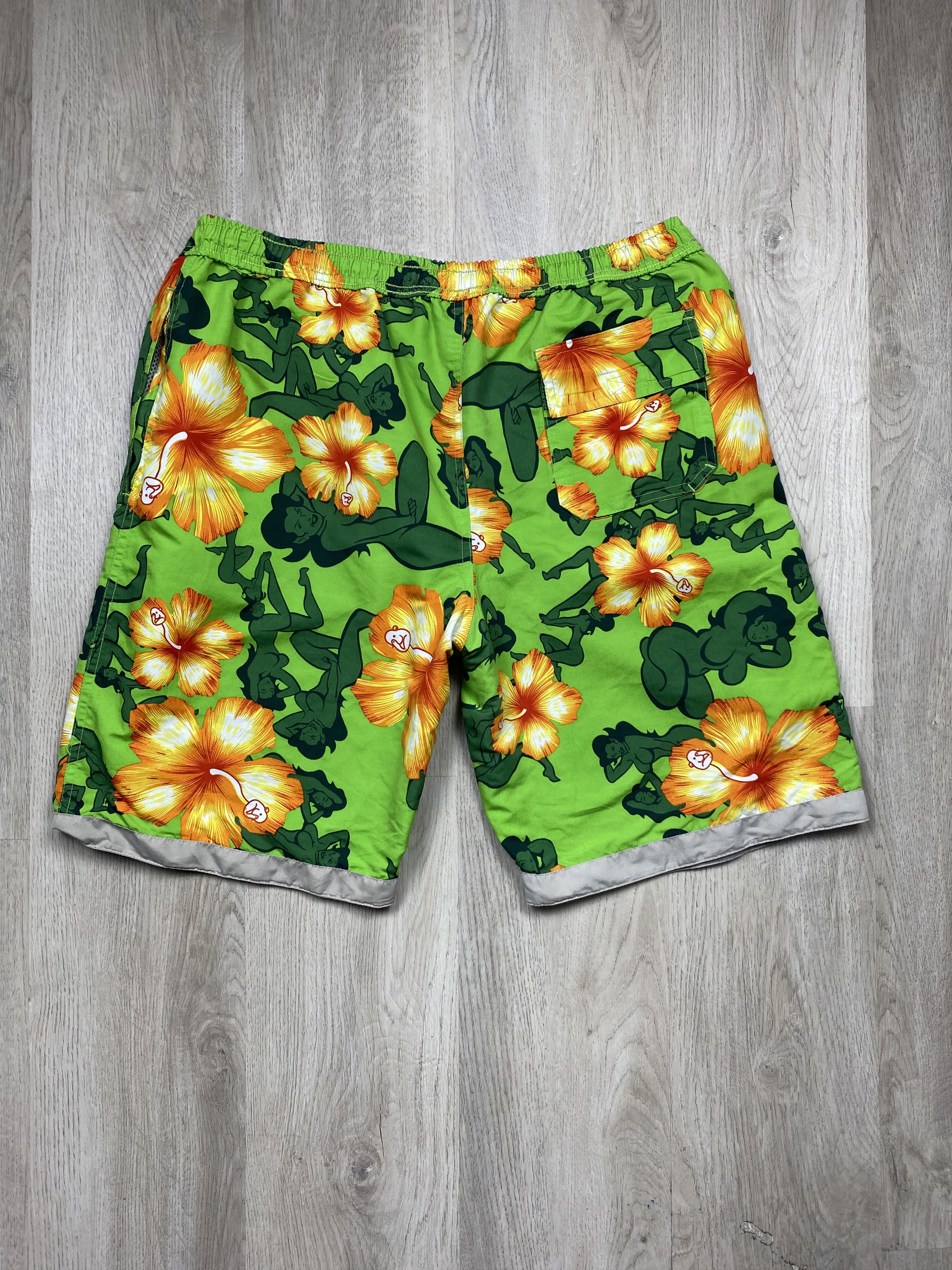 Other Phat Bastard Naked Girls Reversible Hawaiian Shorts Y2K Size US 34 / EU 50 - 6 Thumbnail