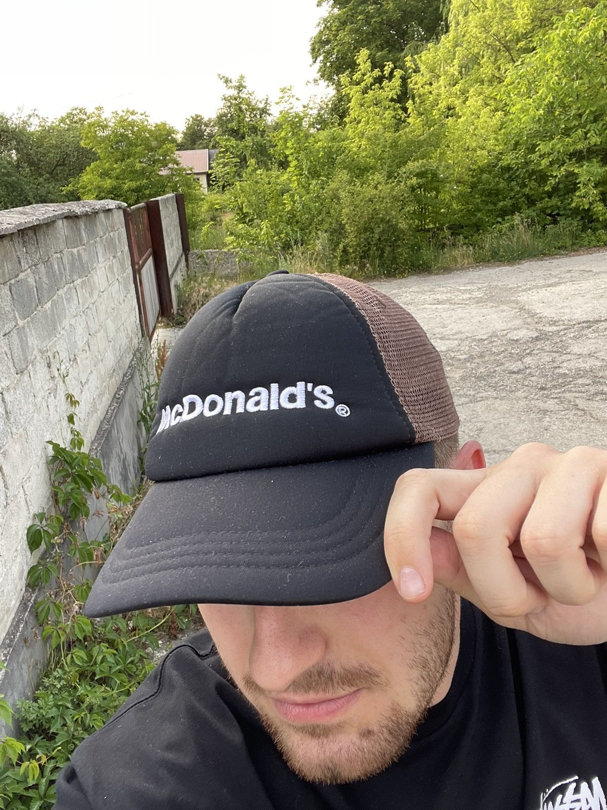 Vintage McDonalds brown trucker hat Size ONE SIZE - 2 Thumbnail