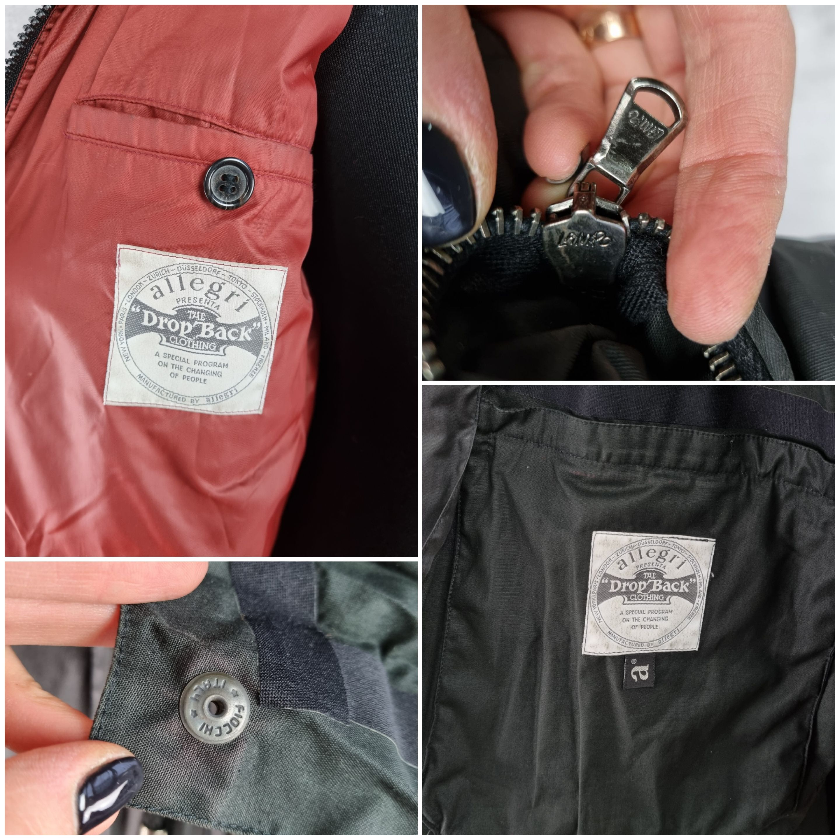 Allegri 2in1 90s Allegri Waxed Hooded Vintage Parka Rare Design Size US L / EU 52-54 / 3 - 10 Thumbnail