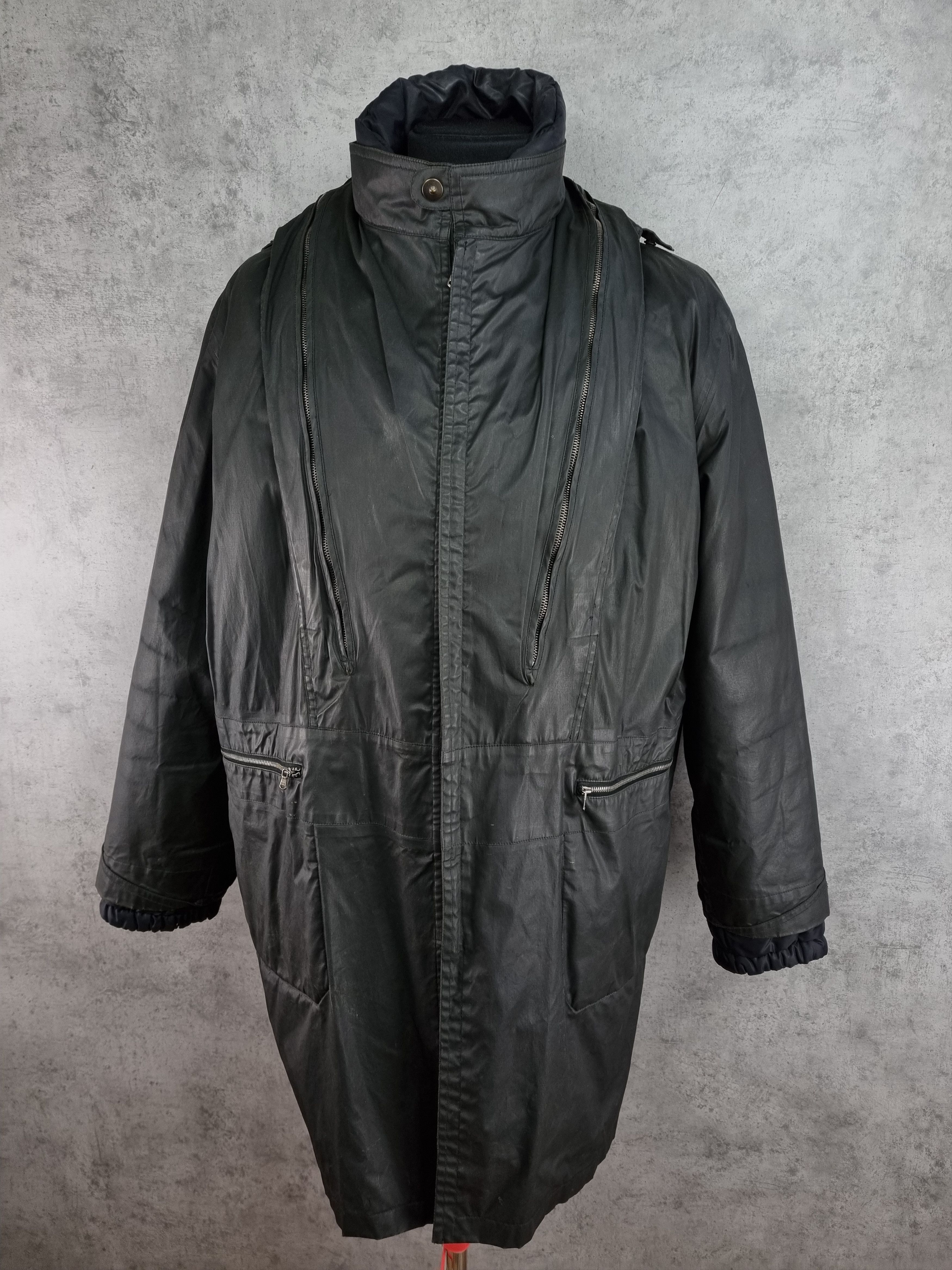 Allegri 2in1 90s Allegri Waxed Hooded Vintage Parka Rare Design Size US L / EU 52-54 / 3 - 8 Thumbnail