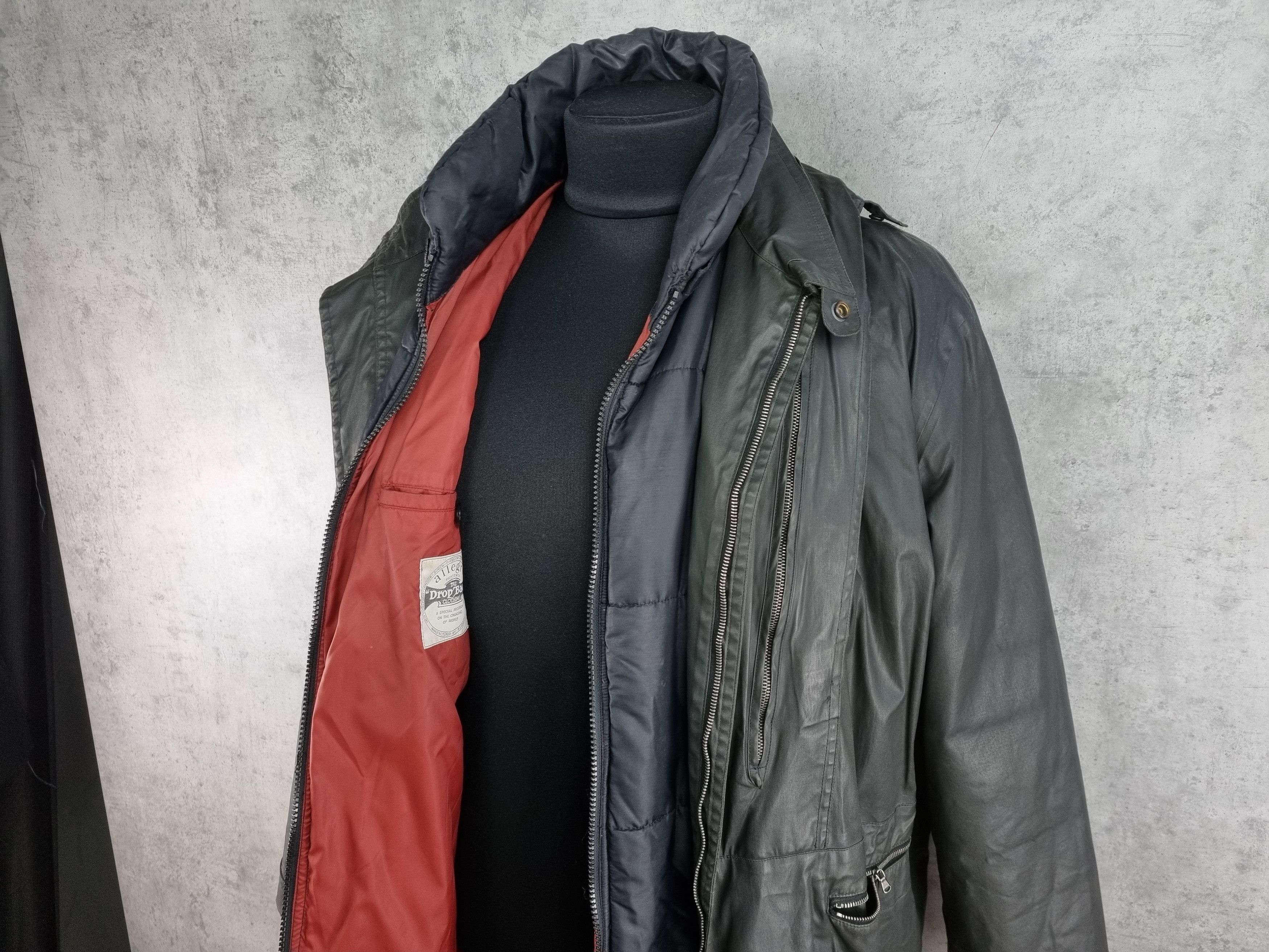 Allegri 2in1 90s Allegri Waxed Hooded Vintage Parka Rare Design Size US L / EU 52-54 / 3 - 9 Thumbnail