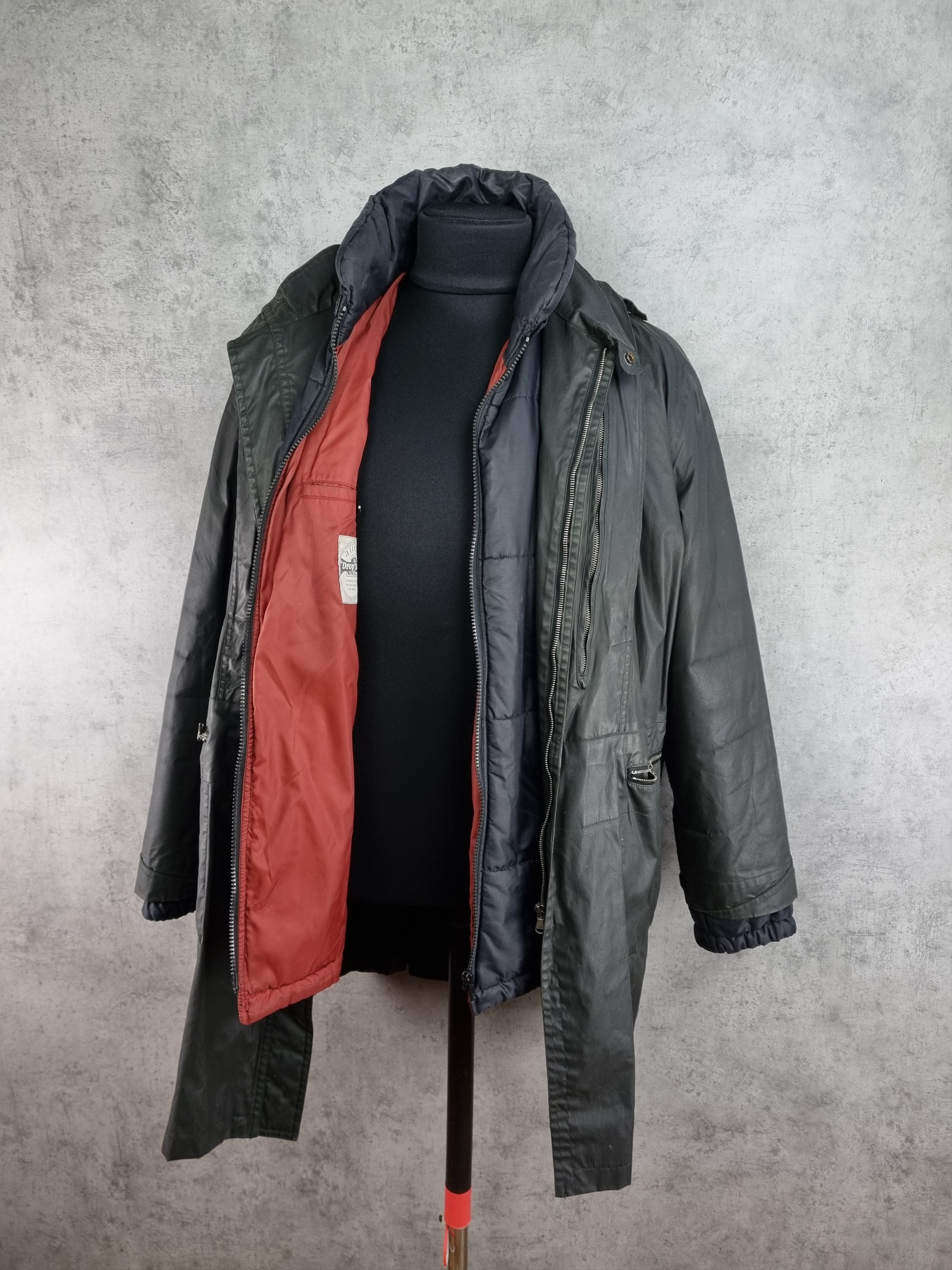 Allegri 2in1 90s Allegri Waxed Hooded Vintage Parka Rare Design Size US L / EU 52-54 / 3 - 3 Thumbnail