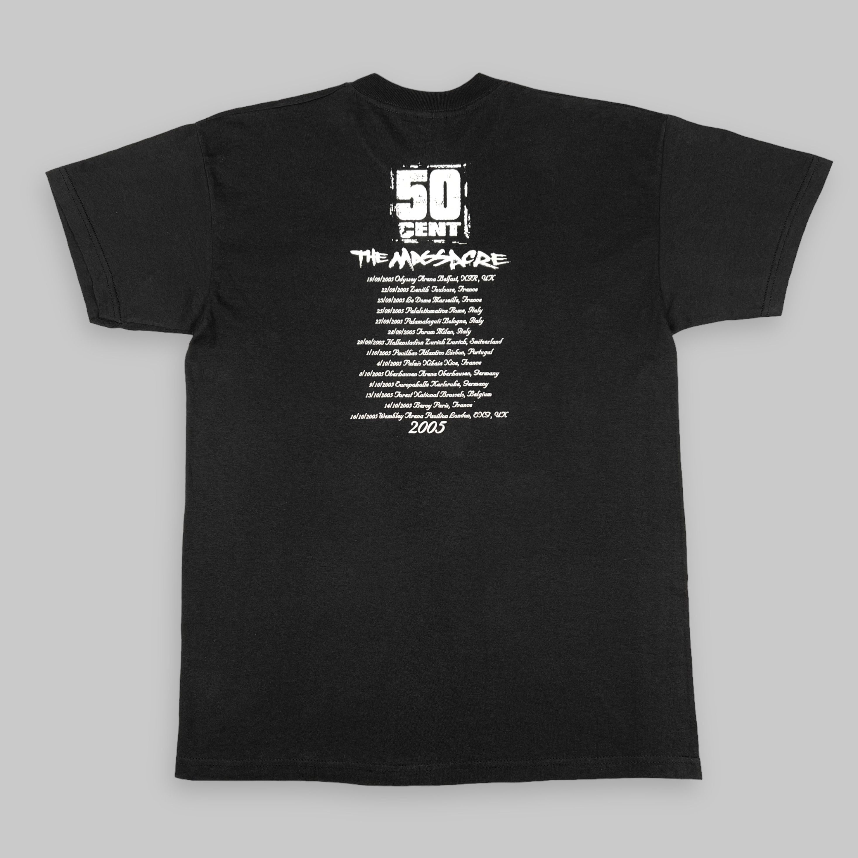 50 Cent Vintage 2005 50 Cent ‘The Massacre’ Euro Tour Rap T Shirt Size US L / EU 52-54 / 3 - 2 Thumbnail