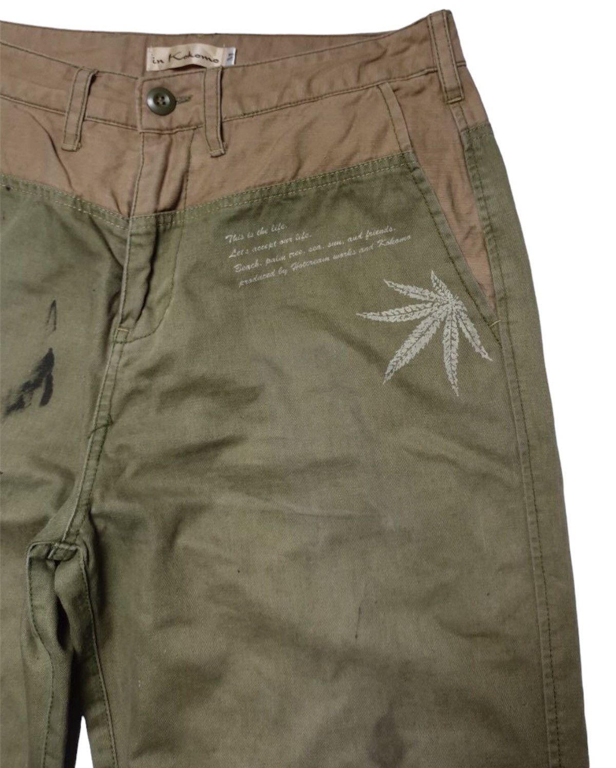 Japanese Brand Marijuana Leaf Baker Pants Size US 29 - 4 Thumbnail