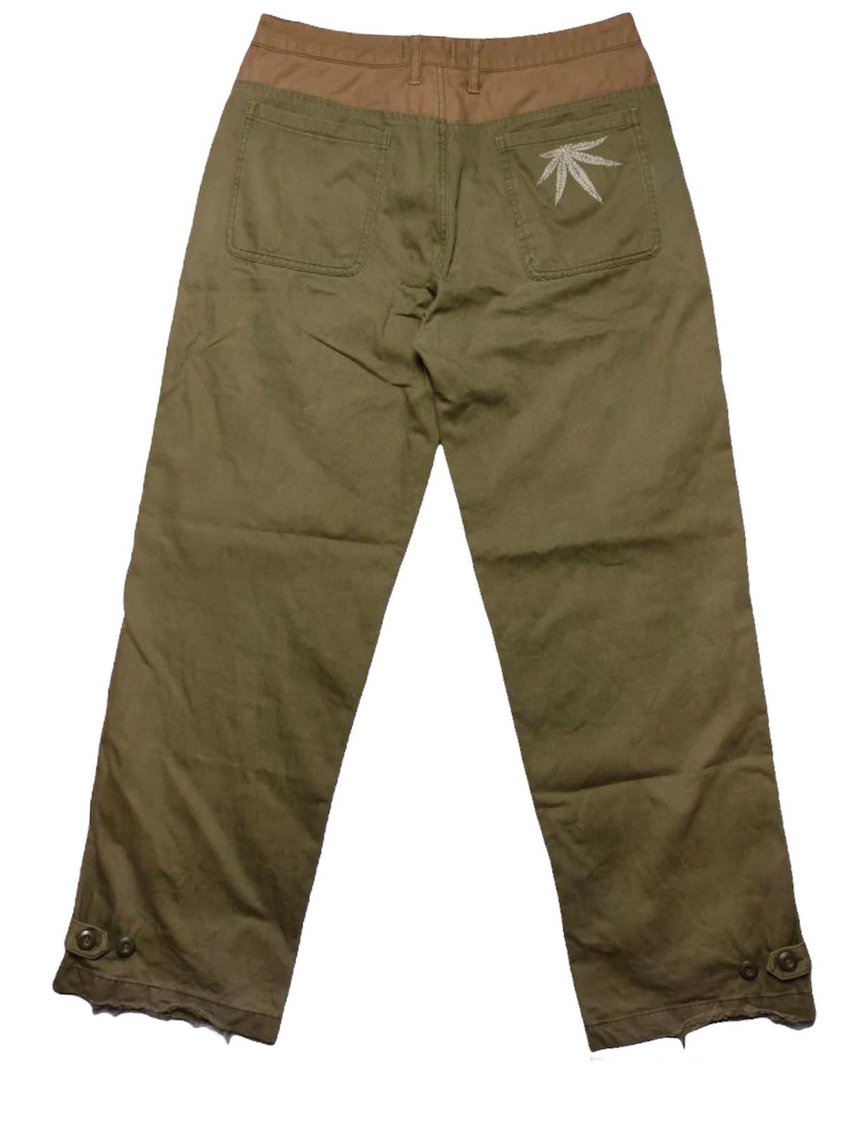 Japanese Brand Marijuana Leaf Baker Pants Size US 29 - 2 Thumbnail