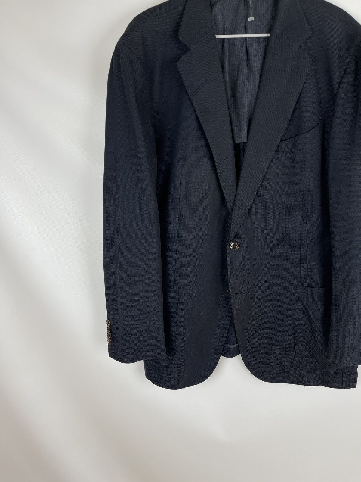 Ermenegildo Zegna Ermenegildo Zegna graphite black unlined 2 button blazer Size 46R - 9 Thumbnail