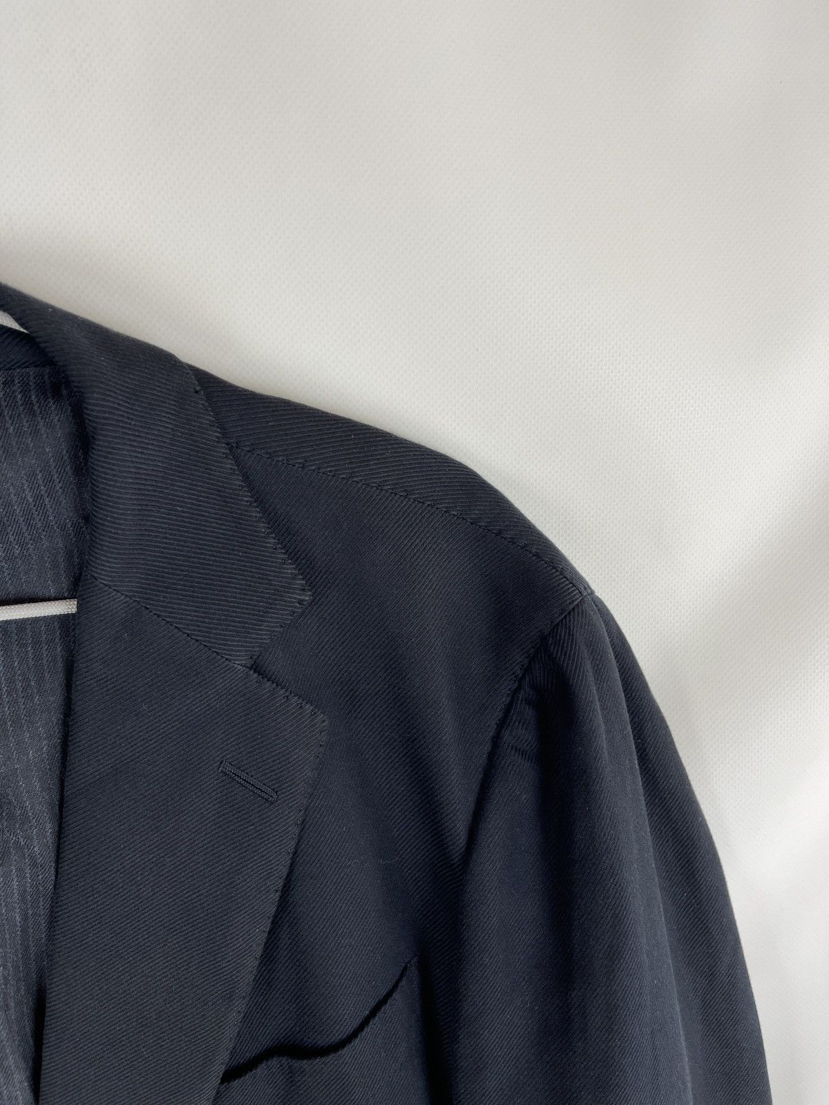 Ermenegildo Zegna Ermenegildo Zegna graphite black unlined 2 button blazer Size 46R - 8 Thumbnail