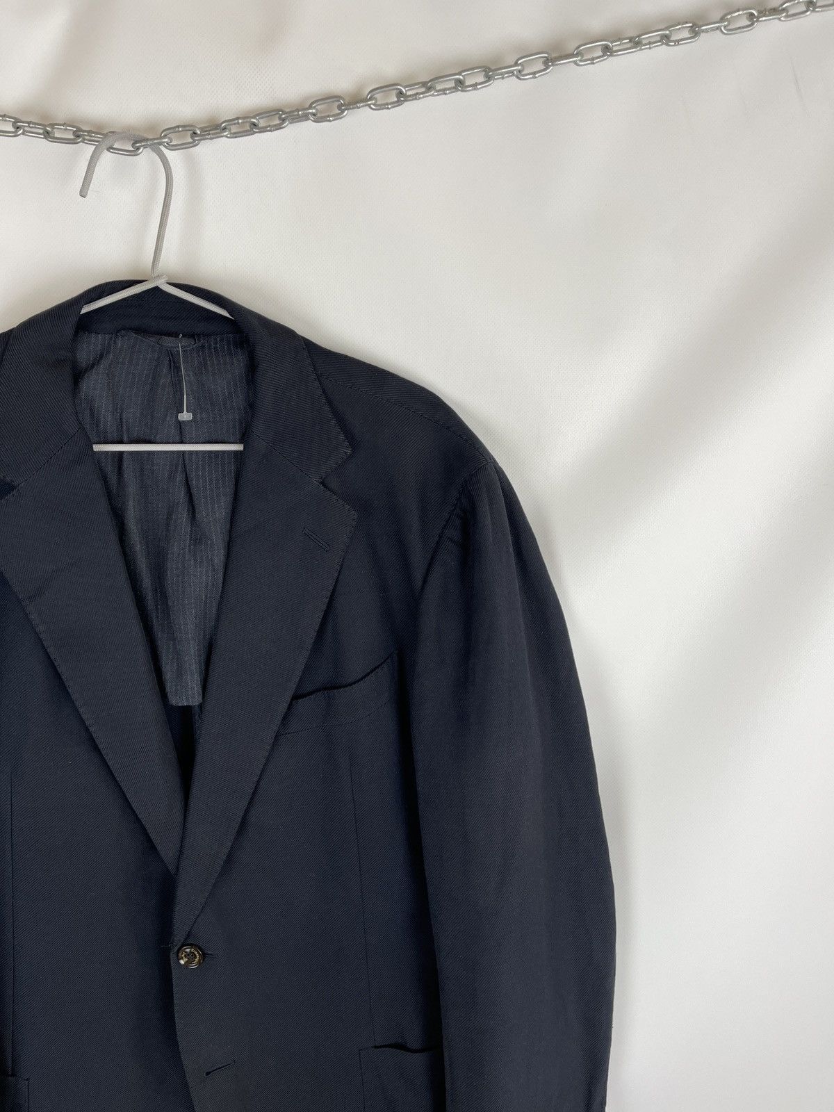 Ermenegildo Zegna Ermenegildo Zegna graphite black unlined 2 button blazer Size 46R - 3 Thumbnail