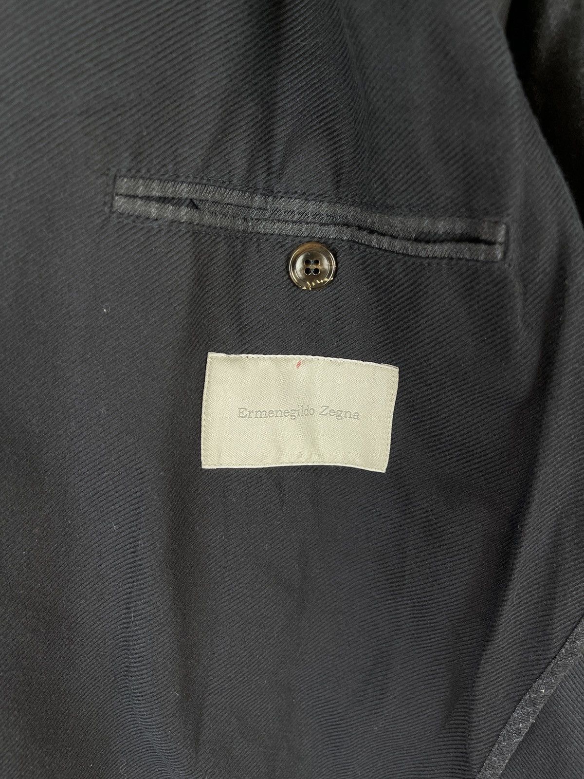 Ermenegildo Zegna Ermenegildo Zegna graphite black unlined 2 button blazer Size 46R - 11 Thumbnail