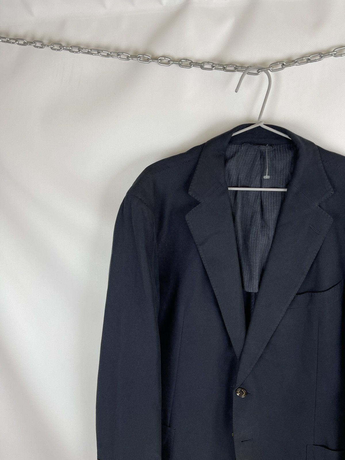 Ermenegildo Zegna Ermenegildo Zegna graphite black unlined 2 button blazer Size 46R - 2 Thumbnail