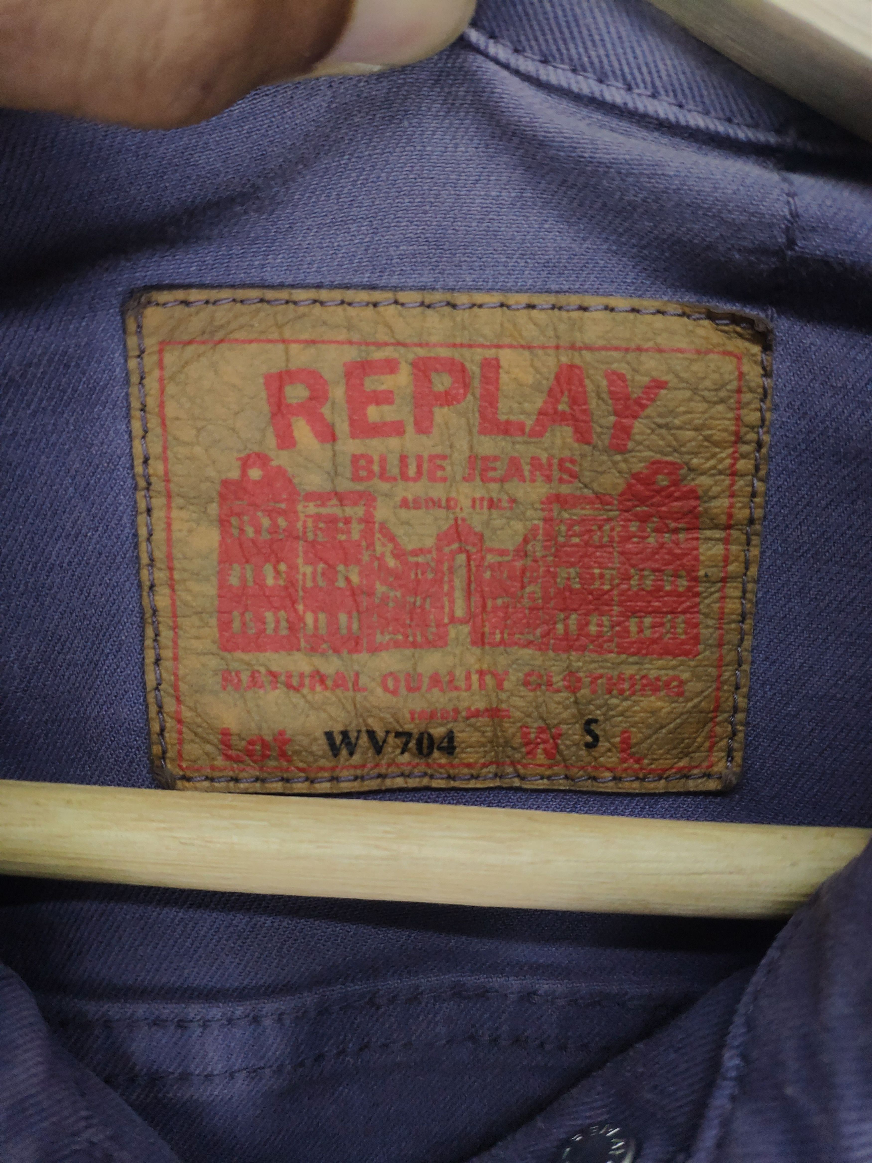 Replay × Vintage Steal 💥 Vintage 90s Replay Denim Jacket Made In Italy Size S / US 4 / IT 40 - 6 Thumbnail