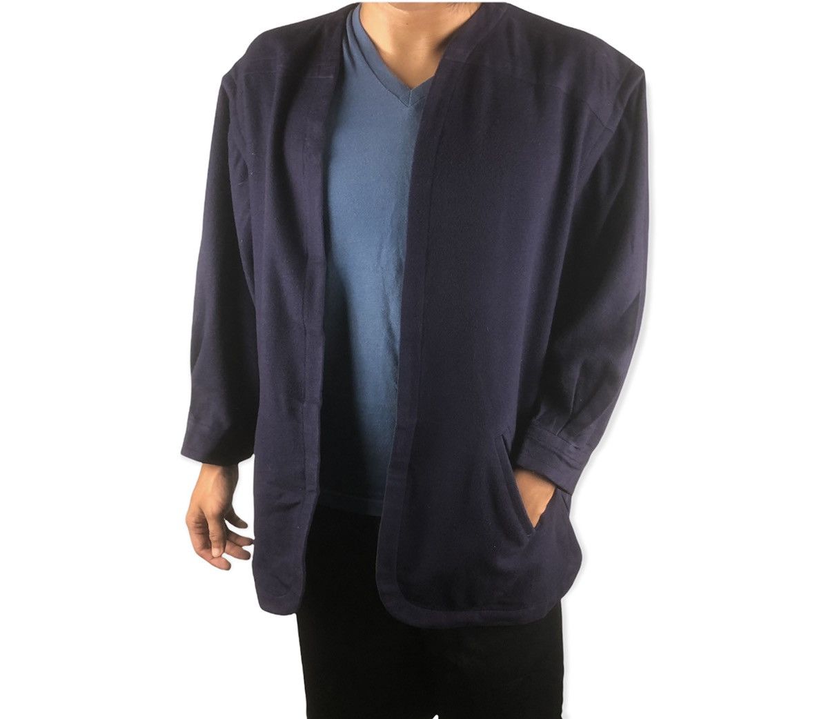 Saint Laurent Paris Vintage Saint Laurent Rive Gauche Cardigan Jacket Size US L / EU 52-54 / 3 - 2 Thumbnail
